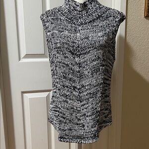 White House Black Market Monochrome Knit tunic sweater